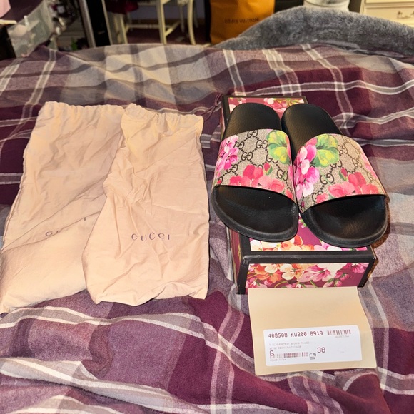 gucci Shoes - Supreme Floral Box with Pink and Orange Accents